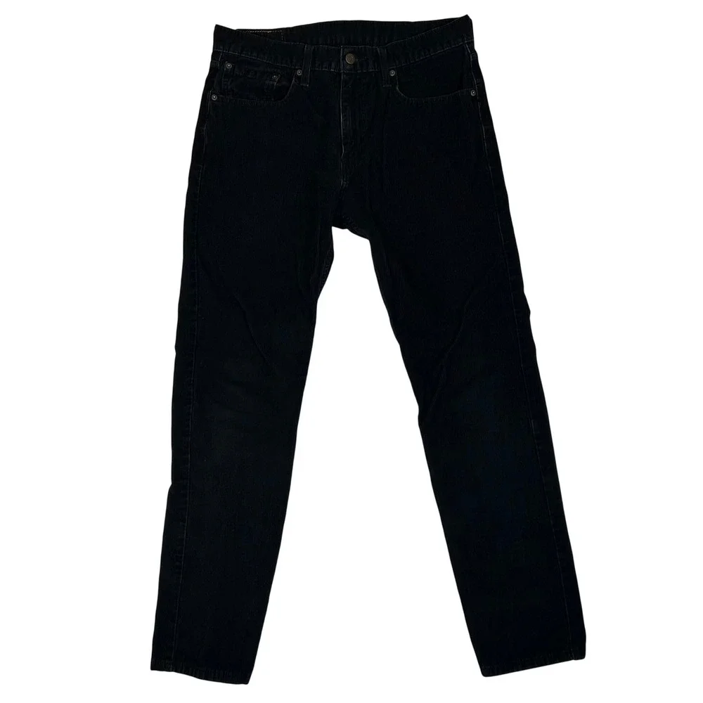 Vintage Levis 502 Regular Taper Corduroy Pants Mens 33x32 Black 29507-0224